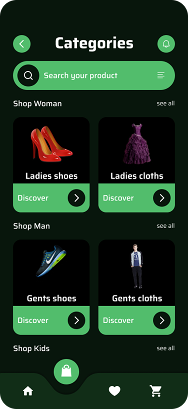 Product Search Categories
